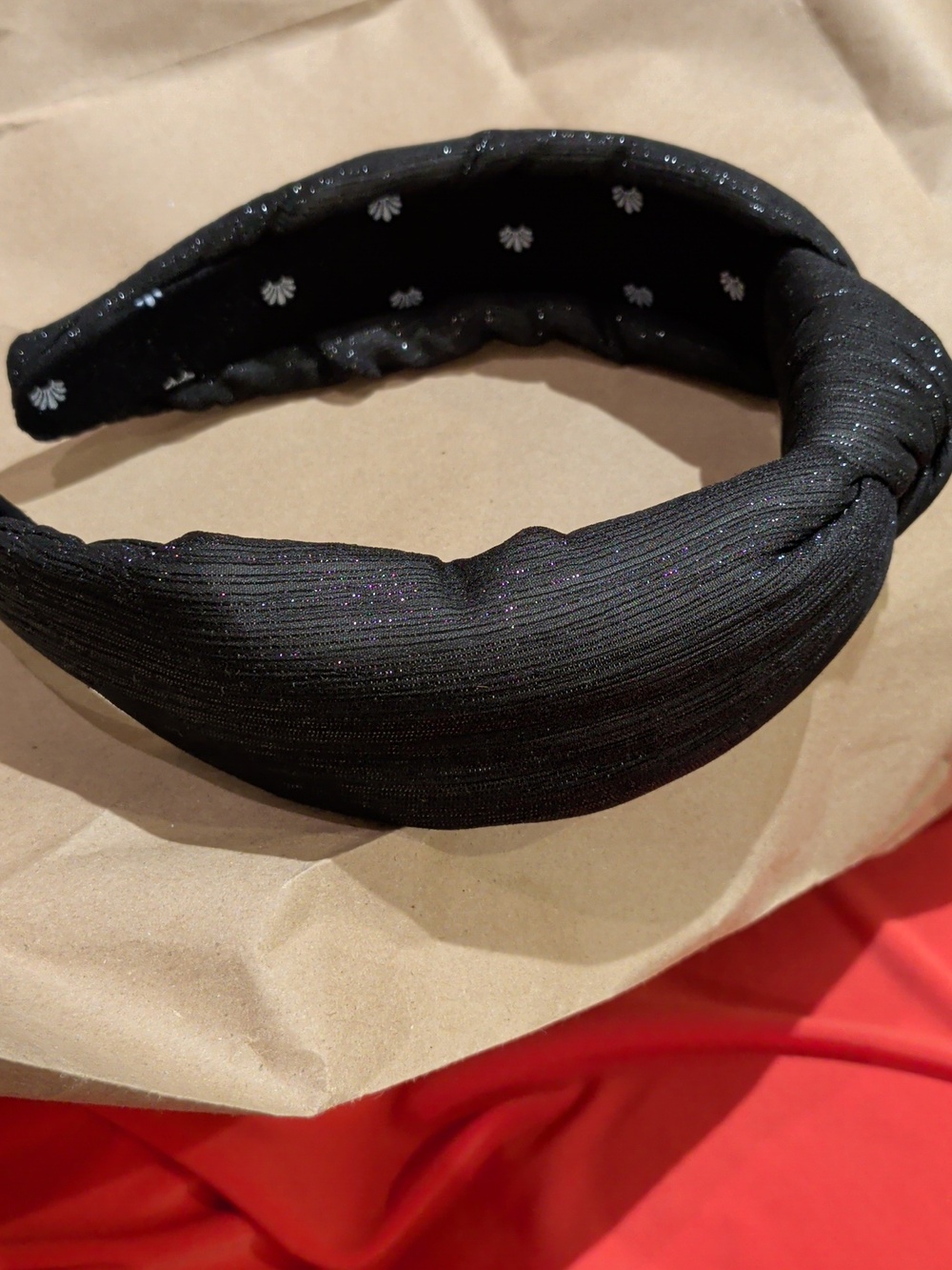 NWT Lele Sadoughi sparkling knotted headband